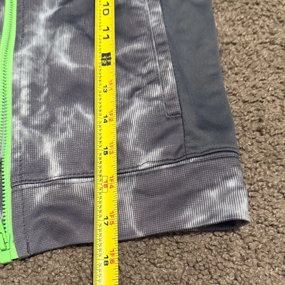 adidas Kids track jacket - Gray with Neon Green Accents
